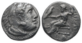 Kings of Macedon, Alexander III "the Great", 336-323 BC. AR Drachm, 3.63 g. - 16.47 mm. Abydos.