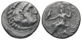Kings of Macedon, Alexander III "the Great", 336-323 BC. AR Drachm, 3.63 g. - 17.56 mm. Abydos.