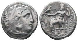 Kings of Macedon, Alexander III "the Great", 336-323 BC. AR Drachm, 4.00 g. - 17.87 mm. Kolophon.