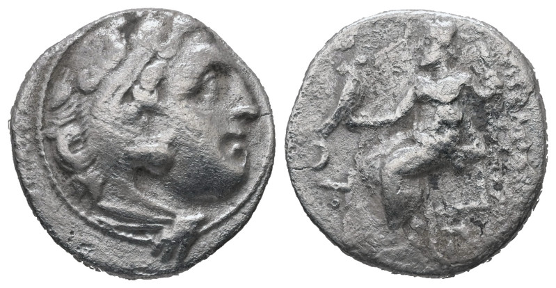 Kings of Macedon, Alexander III "the Great", 336-323 BC. AR Drachm, 4.06 g. - 17...
