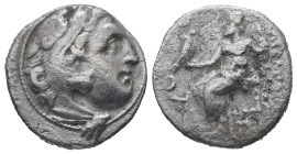 Kings of Macedon, Alexander III "the Great", 336-323 BC. AR Drachm, 4.06 g. - 17.96 mm. Kolophon.
