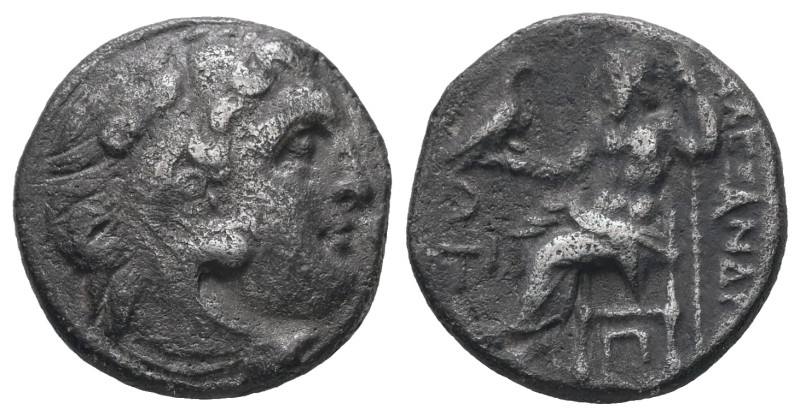 Kings of Macedon, Alexander III 'the Great', 336-323 BC. AR Drachm, 3.90 g. - 16...