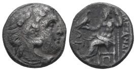 Kings of Macedon, Alexander III 'the Great', 336-323 BC. AR Drachm, 3.90 g. - 16.40 mm.
