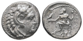 Kings of Macedon, Alexander III 'the Great', 336-323 BC. AR Drachm, 4.07 g. - 16.98 mm.