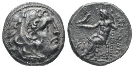 Kings of Macedon, Alexander III 'the Great', 336-323 BC. AR Drachm, 4.20 g. - 17.49 mm.