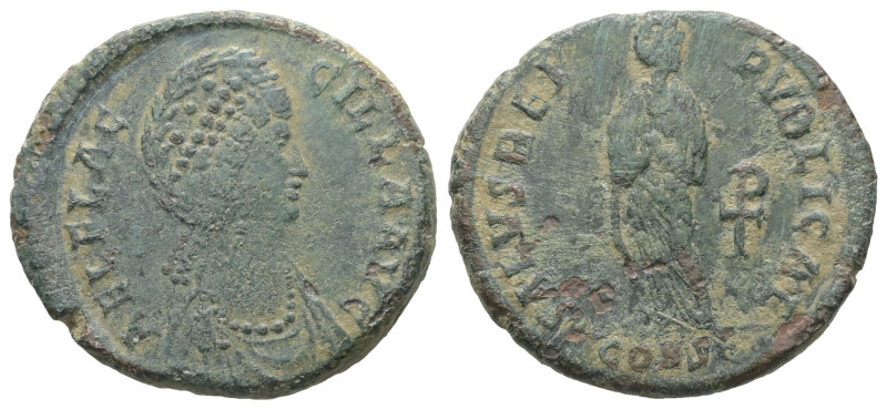 Aelia Flaccilla, AD.379-388. AE. 5.46 g. - 23.72 mm. Constantinople.