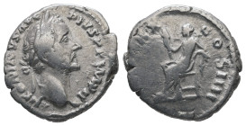 Antoninus Pius, AD.138-161. AR Denarius. 3.15 g. - 18.14 mm. Rome.