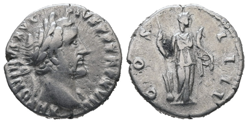Antoninus Pius, AD.138-161. AR Denarius. 3.34 g. - 17.73 mm. Rome.