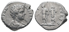 Caracalla (as Caesar), AD.195-197. AR Denarius. 3.12 g. - 18.08 mm. Laodicaea.