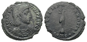 Constantius II. AD.337-361. AE, Follis. 3.20 g. - 19.11 mm. Constantinopolis.