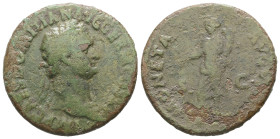 Domitian, AD.81-96. AE, As. 9.80 g. - 28.03 mm. Rome.