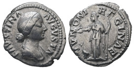 Faustina II. AD.147-175. AR Denarius. 3.00 g. - 18.41 mm. Rome.