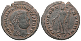 Galerius Maximianus, AD.305-311. AE, Follis. 9.75 g. - 27.80 mm. Kyzikos.