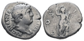 Hadrian, AD.117-138. AR Denarius. 3.24 g. - 18.17 mm. Rome.