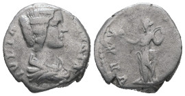 Julia Domna, AD.193-217. AR Denarius. 2.79 g. - 17.10 mm. Rome.