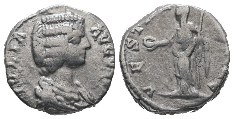 Julia Domna, AD.193-217. AR Denarius. 4.11 g. - 16.07 mm. Rome.
