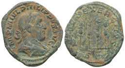 Philip I. AD.244-249. AE, As. 16.82 g. - 31.15 mm. Rome.