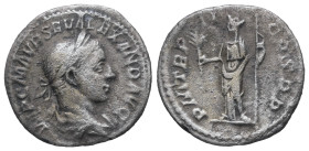 Severus Alexander, AD.222-235. AR Denarius. 2.60 g. - 19.29 mm. Rome.