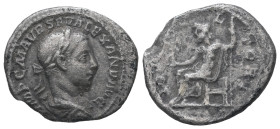 Severus Alexander. AD.222-235. AR Denarius. 2.74 g. - 20.07 mm. Rome.
Obv.: IMP C M AVR SEV ALEXAND AVG. Laureate and draped bust right.
Rev.: IOVI VL...