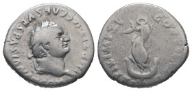 Titus, AD.79-81. AR Denarius. 3.00 g. - 18.13 mm. Rome.