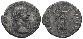 Trajan, AD.98-117. AR Denarius. 2.71 g. - 18.83 mm. Rome.