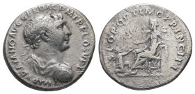 Trajan, AD.98-117. AR Denarius. 2.78 g. - 18.58 mm. Rome.