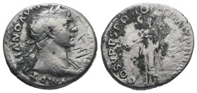 Trajan, AD.98-117. AR Denarius. 3.13 g. - 18.73 mm. Rome.