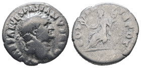Vespasian, AD.69-79. AR Denarius. 2.71 g. - 18.29 mm. Rome.