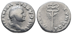 Vespasian, AD.69-79. AR Denarius. 3.10 g. - 17.72 mm. Rome.