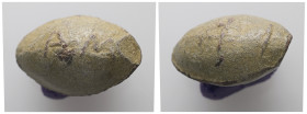 PB Greek sling bullet. 33.83 g 29.16 mm