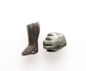AE Roman statuette piece. 12.85 g 23.10 mm & 15.54 mm
