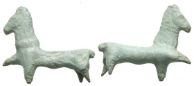 AE Greco-Roman bronze horse figurine. 16.44 g 43.37 mm