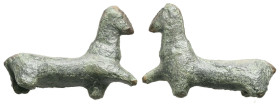AE Greco-Roman bronze horse figurine. 16.75 g 38.87 mm