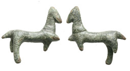 AE Greco-Roman bronze horse figurine. 18.00 g 46.44 mm