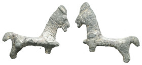 AE Greco-Roman bronze horse figurine. 20.00 g 52.91 mm
