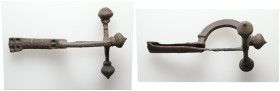 AE Roman cross-bow fibula. 25.18 g 74.83 mm