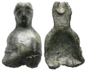 AE Roman bronze aplique. 27.39 g 41.75 mm