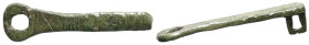 AE Roman key. 38.58 g 87.82 mm