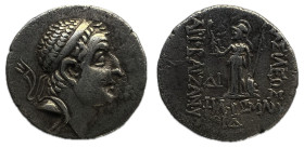 Reino Capadocia. Ariobarzanes I Philoromaios. Dracma. 95-63 a.C. Ceca A (Eusebia-Mazaka). (Hgc-7,846). Anv.: Cabeza de Ariobarzanes I con diadema a de...