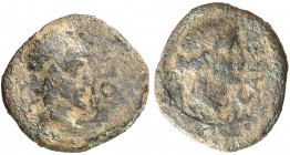 (40-30 a.C.). Galia. Cabellio. AE 16. (S. 146) (RPC. I, 529). 1,85 g. BC/BC-.