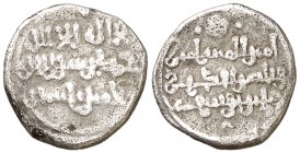 Almorávides. Ali ben Yusuf y el amir Texufin. Quirate. (V. 1823) (Hazard 1000). 0,94 g. Rara. MBC-.