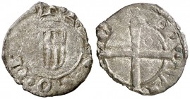 Comtat de Provença. Ramon Berenguer V (1209-1245). ¿Arles?. Diner heràldic. (Cru.V.S. 176 var) (Cru.Occitània 103a) (Cru.C.G. 2032 var). 0,45 g. Rara....