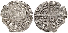 Jaume II (1291-1327). Barcelona. Òbol. (Cru.V.S. 341) (Cru.C.G. 2164). 0,38 g. Escasa. MBC-.
