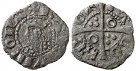 Jaume II (1291-1327). Barcelona. Òbol. (Cru.V.S. 341.1) (Cru.C.G. 2164a). 0,30 g. Ex Áureo 02/07/2009, nº 2419. MBC-.