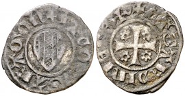 Jaume II (1291-1327). Sardenya (Bonaire). Alfonsí menut. (Cru.V.S. 363) (Cru.C.G. 2180) (MIR. 5). 0,70 g. Rara. MBC-/MBC.