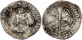 Alfons IV (1416-1458). Mallorca. Ral. (Cru.V.S. 838) (Cru.C.G. 2883). 3,04 g. Acuñación floja en pequeñas zonas. (MBC+).