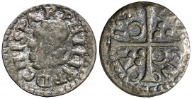 16Z1. Felipe III. Barcelona. 1 diner. (Cal. 612) (Cru.C.G. 4347). 0,73 g. Escasa. MBC-.