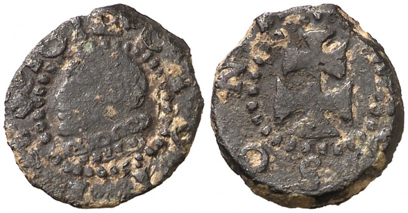1612. Felipe III. Solsona. 1 diner. (Cal. 869) (Cru.C.G. 3859). 1,26 g. Escasa. ...