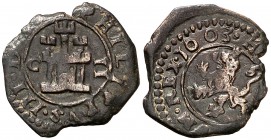 1603. Felipe III. Cuenca. 2 maravedís. (Cal. 675) (J.S. D-83) (Seb. 91). 1,07 g. Buen ejemplar. MBC+.