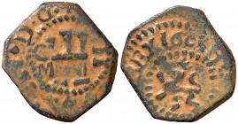 1603. Felipe III. Granada. M. 2 maravedís. (Cal. 692) (J.S. D-94) (Seb. 115). 1,70 g. Letras V de PHILIPVVS rectificadas sobre otras letras. Buen ejem...